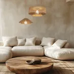 Bežinis Pintas Pakabinamas &Scaron;viestuvas i&scaron; Popieriaus Virvės, 40cm
