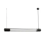 Pakabinamas &scaron;viestuvas 105 cm &ndash; linijinis, juodas, su G13 lempa