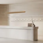 &Scaron;lifuoto Aukso Reguliuojamas LED Pakabinamas &Scaron;viestuvas, 22W 3000K