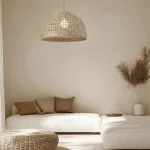Smėlio Spalvos Pintas Kupolo Pakabinamas &Scaron;viestuvas, 50 cm
