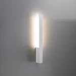 Sieninis &scaron;viestuvas 50 cm &ndash; linijinis, baltas, &scaron;ilta LED &scaron;viesa