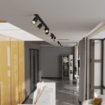 Įleidžiamas lubinis &scaron;viestuvas NEX 4xGU10, juodas