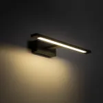 GALLERY LED sieninis &scaron;viestuvas 12 W, juodas, IP44