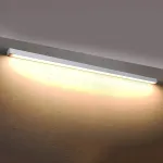 Sieninis LED &scaron;viestuvas 200 cm &ndash; linijinis, baltas, opalinis difuzorius