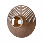 LUNAR WOOD sieninis &scaron;viestuvas 30 cm, medžio ir stiklo, G9