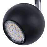 Juodas TRACER bėgelio &scaron;viestuvas GU10, 10 W