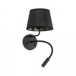 MAJA sieninis &scaron;viestuvas 15 W + 8 W, juodas, su USB
