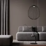 Pakabinamas &scaron;viestuvas SPHERA, juodas, GX53, 11 W