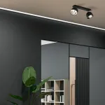 ALTEA lubinis &scaron;viestuvas, 2 x 20 W, juodas