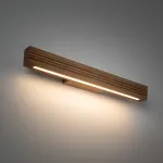 VIGA WOOD sieninis LED &scaron;viestuvas 9 W, natūralus medis, 3000 K