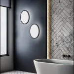 AQUA 40 cm LED lubinis &scaron;viestuvas, juodas, CCT