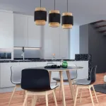 Linijinis pakabinamas &scaron;viestuvas, 80 cm, 3 x E27