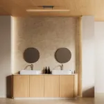 VIGA WOOD lubinis LED &scaron;viestuvas 25 W, natūralus medis, 3000 K
