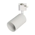 Baltas cilindrinis bėgelinis &scaron;viestuvas TRACER 10 W, GU10