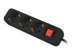 LANBERG Power strip 3x Shuko 1.5m black