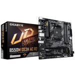 Gigabyte B550M DS3H AC R2 | Processor family AMD | Processor socket AM4 | DDR4 DIMM | Supported hard disk drive interfaces SATA, M.2 | Number of SATA