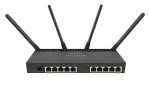 MikroTik | RB4011iGS+5HacQ2HnD-IN | 802.11ac | 10/100/1000 Mbit/s | Ethernet LAN (RJ-45) ports 10 | Mesh Support No | MU-MiMO Yes | No mobile broadban