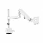 Digitus Desk Mount | DA-90476 Single Monitor Mount | Height, tilt, pivot, rotation, depth | 57 " | Maximum weight (capacity) 27 kg | White