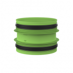 DUCO Connection Piece with Joint D160/D160 (M/M)