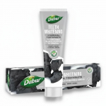 Vaistažolinė dantų pasta su aktyvinta anglimi, pipirais ir imbieru &bdquo;Charcoal“, be fluoro, DABUR, 100 ml