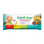 Ledinukas komforti&scaron;kam keliavimui su ksilitoliu &bdquo;Lokomotion“, apelsinų skonio, DENTI-POP, 6 g