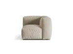 Martina &mdash; Modulinė Sofa - Chocolate (Vogue 6) / Black Plastic