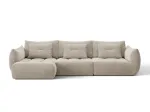 Bloom &mdash; kampinė sofa (327x152x97 cm) - Dark Grey (Wind 89) / Left