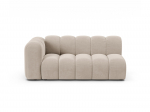 Lupine &mdash; modulinė sofa - Light Beige (Eden 2 Pearl) / Black Plastic / Right