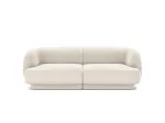 Miley &mdash; sofa (180x90x70 cm) - Bottle Green (Venus 2940) / Black Plastic