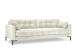 Mamaia &mdash; Sofa - Light Grey (Baloo 2085) / Black Metal
