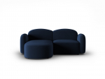 Blair &mdash; Kampinis sofos komplektas - Anthracite (Eden 21 Black) / Black Plastic / Right