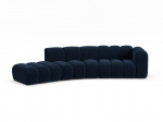 Lupine &mdash; Sofa - Black (Baloo 2082) / Black Plastic / Left