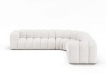 Lupine &mdash; kampinis sofos komplektas - Light Grey (Eden 18 Grey) / Black Plastic