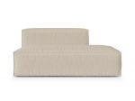 Nuria &mdash; Modulinė sofa - Anthracite (Monet Anthracite) / Black Plastic / Right