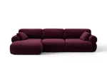 Ophelia &mdash; kampinė sofa (297x164x84 cm) - Green (Salvador 8) / Right