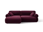 Ophelia &mdash; kampinė sofa (236x164x84 cm) - Chocolate (Salvador 4) / Left