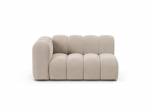 Lupine &mdash; modulinė sofa - Light Beige (Eden 2 Pearl) / Black Plastic / Left