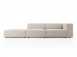 Arendal &mdash; Sofa - Mustard (Brave Me 13) / Black Plastic / Right
