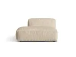 Martina &mdash; Sofa - Chocolate (Vogue 6) / Black Plastic / Right