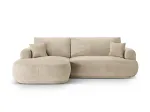 Ella &mdash; kampinė sofa (271x174x88 cm) - Green (Vogue 11) / Right