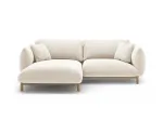 Ada &mdash; kampinė sofa (220x179x78 cm) - Black (Casino Black) / Right