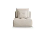 Bloom &mdash; Modulinė sofa - Light Grey (Wind 84) / Black Plastic