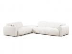 Molino &mdash; Kampinis sofos komplektas - Light Grey (Eden 18 Grey) / Black Plastic