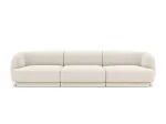 Miley &mdash; sofa (255x90x70 cm) - Green (Eden 12 Olive) / Black Plastic