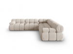 Bellis &mdash; kampinis sofos komplektas - Light Beige (Sonic 23) / Black Plastic
