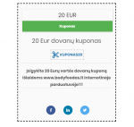 20 Eurų dovanų kuponas