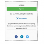 30 Eur dovanų kuponas