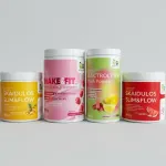 Bodyfoodas VIP rinkinys (4 vnt.) Mangų-ananasų Vy&scaron;nių Rabarbarai su citrina