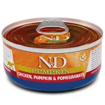 F02086 FARMINA N&D PUMPKIN - CAT Wet Chicken Pumpkin&Pomegranate ADULT 70 g (pak.24)