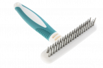 Gimdog Dematting Rake Double 11x16,5cm grėblys su 2 eil. stambių sukamų dantų